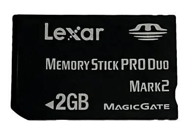 Lexar 2GB Sony PSP Memory Stick Pro Duo Memory Card Camera Memory Mark 2 • $11.90