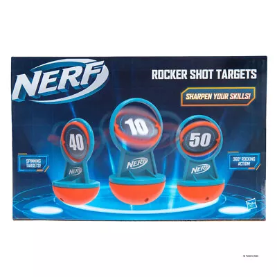 3 X NERF ELITE Target Rocker Shot Targets With Rocking And Spinning Action • $29.80