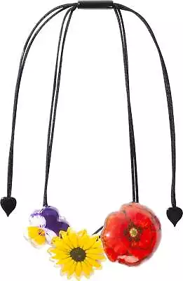 Zsiska Primavera Adjustable Floral Bead Necklace • $175
