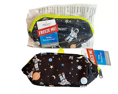 Set Of 2 PACK IT FREEZE ME BAG THE BAG THAT'S AN ICE PACK LUNCH BOX Space NIB • $17.59