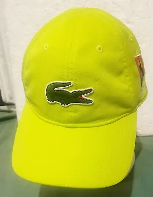 LACOSTE Australian Open Tennis AO STAFF EMPLOYEE Cap Hat (2013/16) Yellow - NWOT • $60