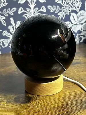 Beautiful Shiny Black Obsidian Crystal Ball Sphere 1250g 9.5cm • £37.99