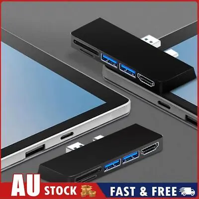 $23.99 • Buy USB Hub 3.0 Docking Station For SD/TF Card Reader Hub For Surface Pro 7 (Black)