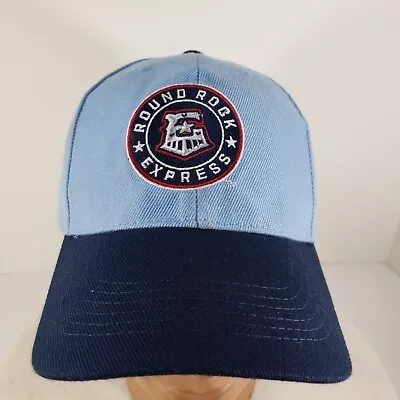 Round Rock Express Hat Round Logo Cap Blue Promo Maxwell Strapback Adjustable • $9.99