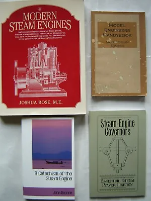 4 Book Lot Steam Engine Systems Modelling Governors Hasluck Bourne Rose • $60