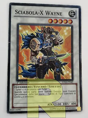 Saber - X Wayne / X-Saber® Super Rare® 5DS3-IT042® 1st ED. Italian® Poor • $1.07