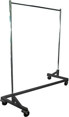 $74.15 • Buy 41  Small Commercial Grade Rolling Z Rack With Nesting Black Base