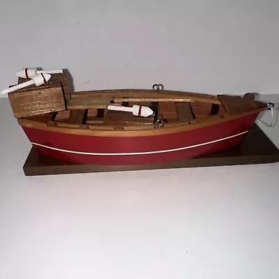 Vintage Wooden Display Boat Toy 1960s With Stand • $59