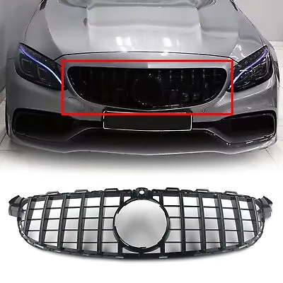 Front Grille Grill For Mercedes Benz W205 C63 C63S 2015-2018 GT R AMG Black New • $224.17
