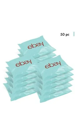 50x EBay Branded Packaging Self Seal Plastic Mailing Bags 345mm X 250mm X 40mm • £7.89