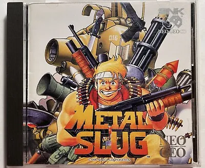 Vintage SNK Nazca Metal Slug Neo Geo CD 1996 Complete With Spine Card RARE NTSC • $1200