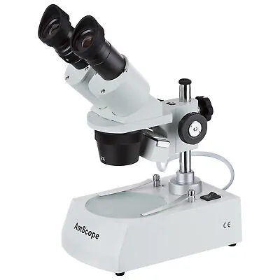 AmScope 20X-40X Binocular Stereo Multi-Use Inspection Microscope All Ages • $251.35