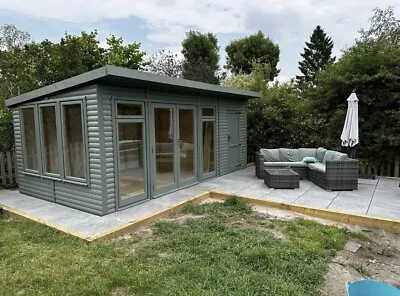 18ft X 10ft Free Assembly EPDM Rubber Roof Home Office Garden Room Summer House • £6575