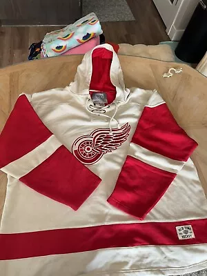 Vintage Old Time Hockey Causeway Collection Detroit Red Wings Hooded Sweatshirt  • $50