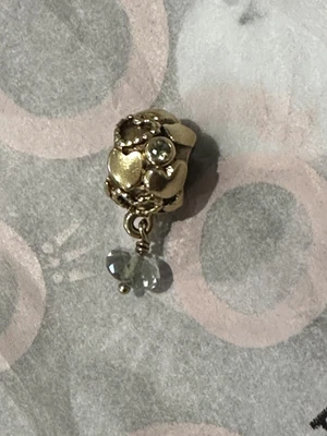 $480 • Buy Pandora | 14k Gold True Love Green Amethyst Dangle Charm 750354gam Retired