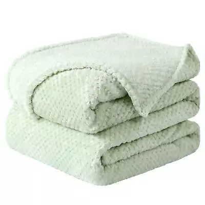 Unique Bargains Solid Woven Bed Blanket Twin 100% Polyester Microfiber Blanket • $23.59