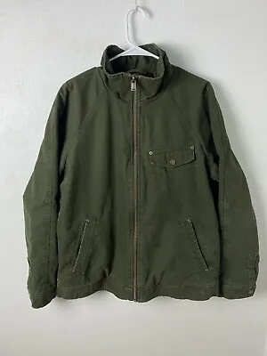 Pendleton Men's M Green Canvas Fleece Lined Work Jacket Chore Coat • $30
