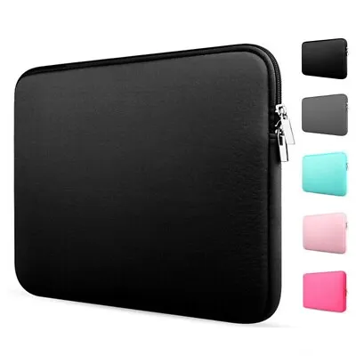 Soft Laptop Bag For Xiaomi Dell HP Lenovo 11-15.6 Inch MacBook Sleeve Case Cover • £6.89