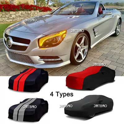 Indoor Stain Stretch Full Car Cover UV Dust Proof For Mercedes-Benz SL63 550 AMG • $149.23