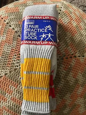 Vintage Montgomery Ward 3 Pair Pack Tube Socks 9-11 NOS • $54.82