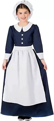 Girls Historical Nurse Costume Kids Florence Nightingale Dress Halloween • $33.95