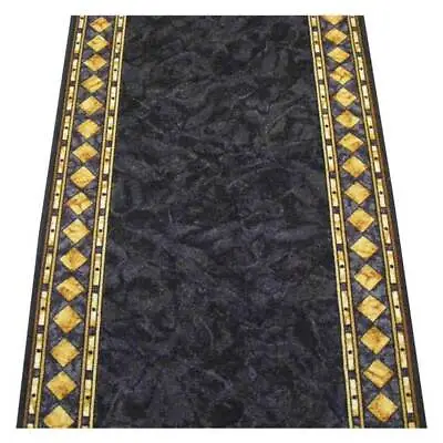 Hallway Runner Carpet Charcoal 67cm Rubber Backed Cheops Per Metre Hall Runner • $25