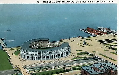 Cleveland OH - Municipal Stadium And East 9th Street Pier • $8
