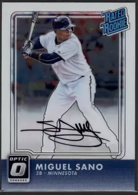 2016 Miguel Sano Optic Rated Rookie  Auto  RC     #RR-MS (21C602) • $8