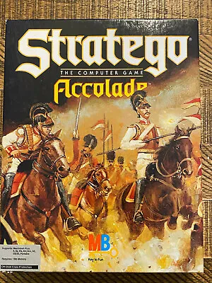 Stratego The Computer Game Accolade 1990 Milton Bradley MACINTOSH Box Only! • $13.64