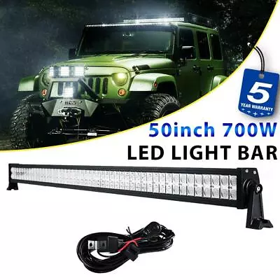 50inch 700W Straight LED Light Bar Combo Beam 4WD Offroad SUV ATV Truck 52  Lamp • $93.99