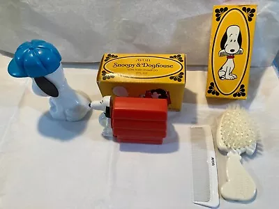 SNOOPY -Vintage Avon - Aftershave Shampoo And Brush/comb Set- Unopened. • $30