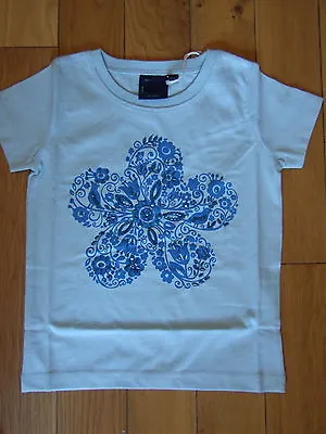 Mini Boden Hand Embellished Beaded T'shirt Top- Heart Or Flower  Age 3-12  Bnwot • £6.99