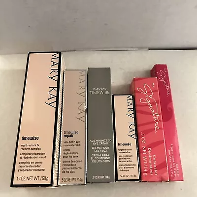 Mary Kay Lot Timewise Night Repair Eye Signature 6 Items New Read In Boxes • $49