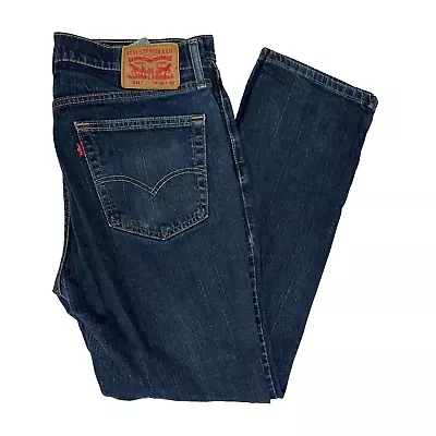 Levi's Men Jeans 36x32 Blue 541 Athletic Fit Straight Dark Wash Stretch Denim • $19.99