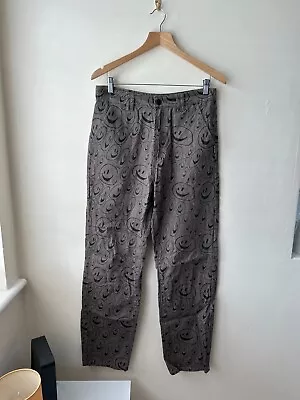 Lazy Oaf Smiley Face Chino Trousers Size 30 | Y2K Pants W30 Unisex Lazyoaf Retro • £25