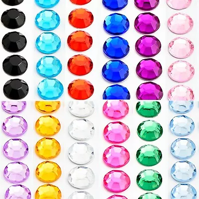 £2.98 • Buy 2-10mm DIAMANTE GEM SHEETS Self Adhesive Rhinestone Flat Back Crystals Craft