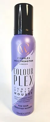 Charles Worthington Colour Plex Blonde Toning Violet Colour Mousse Revive 150ml • £9.95