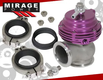 35mm 38mm Purple Aluminum Top Steel Turbo V-Band Waste Gate Manifold By Pass • $37.99