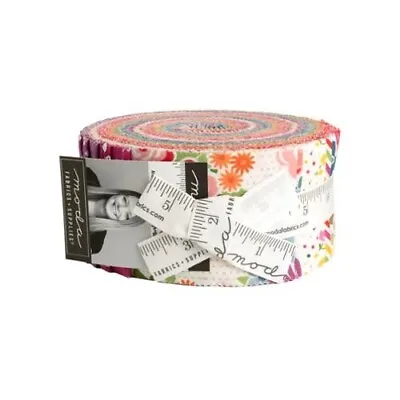 Zinnia April Rosenthal Moda 2.5In X 42In Jelly Roll 100% Strips 24130JR • $34.99