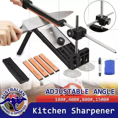 Knife Sharpener Professional Chef Kitchen Sharpening System Fix Angle 4 Stones • $22.55