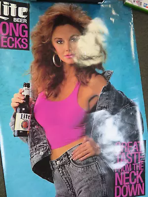 Miller Lite Long Great Taste From Neck Down Girl Beer Bottle Poster 20x30 • $22.99