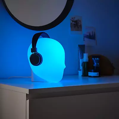 Ikea ISKÄRNA ISKARNA LED Table Lamp Color Changing Head Headset Earphones VR • £25