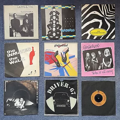 Job Lot 9 X New Wave 1980 7  Vinyl 45 Singles Ultravox Joe Jackson Madness • £1