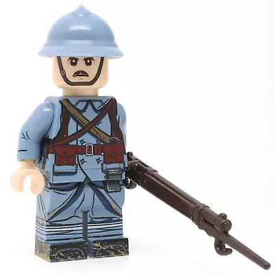 United Bricks Military Building Minifigure WW1 French Soldier Mid-Late War • $40.50