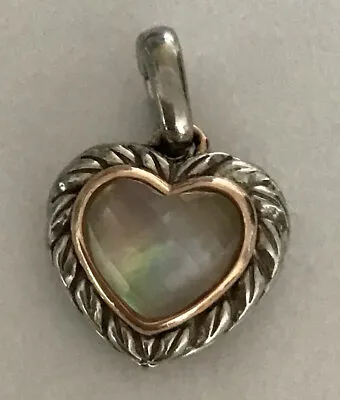 Na Hoku Hawaiian Sterling 14k Mother Pearl Heart Pendant • $150