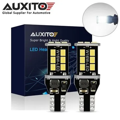 2pcs AUXITO T15 W16W 921 Canbus Error Free LED Car Reverse Back Side Light Bulb • £8.99