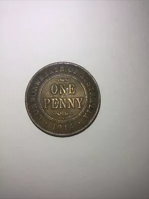 1916 One Penny ( Calcutta India ) Australian Predecimal • $0.01