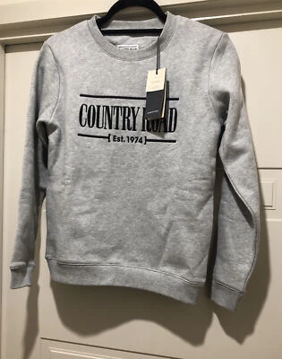 $40 • Buy COUNTRY ROAD 1974 Girls Grey Black Brand Name Sweater Jumper New $69.95