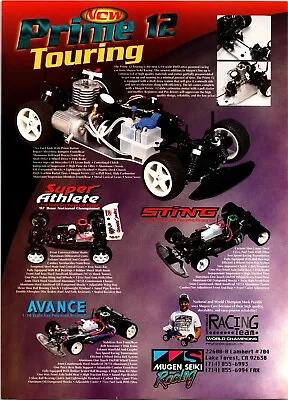 Mugen Seiki Prime 12 Touring RC Vintage Print Ad Wall Art Decor Super Athlete • $17.99