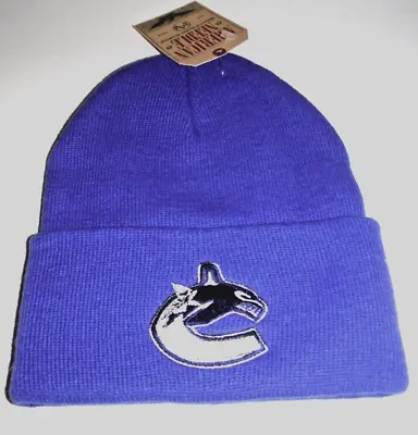 NHL Vancouver Canucks Cuffed Beanie  Knit Hat NWT By American Needle 1 Day Ship • $12.99